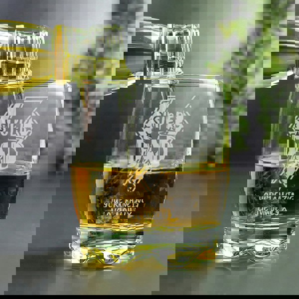 Personalised Memento Company Personalised Super Dad Tumbler Glass