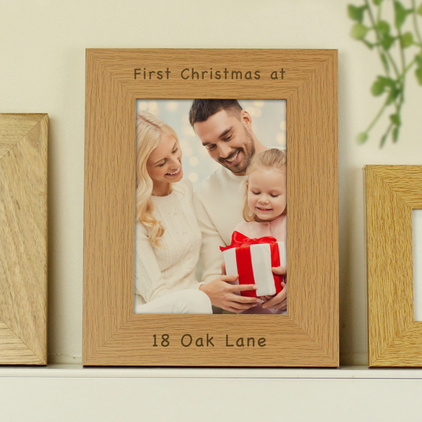 Personalised Memento Company Personalised 5x7 Potrait Wooden Photo Frame