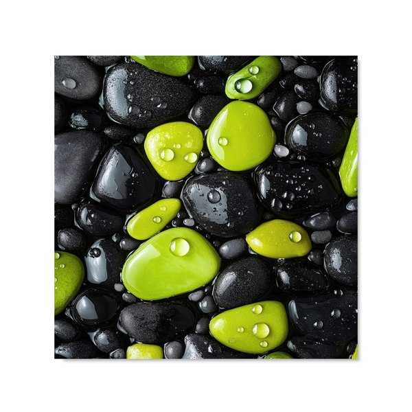 Warren Reed - Designer Lime and Charcoal Pebble Harmony Kitchen Splashback