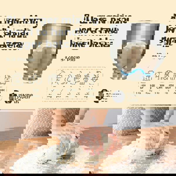 Spector Electric Food Stand Mixer 8L Stainless Steel Mixing Bowl 1300W 10 Speeds