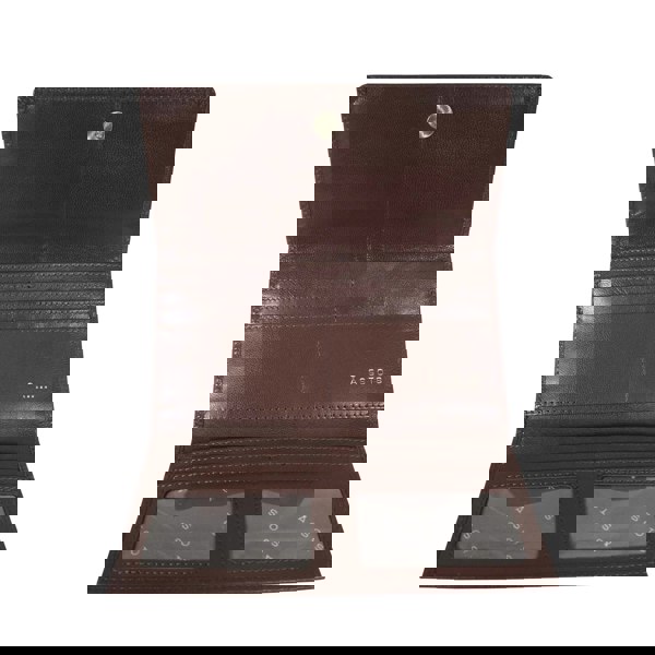 Assots London 'CLAIRE' Brown Polished VT Vintage Leather Flap Over Purse