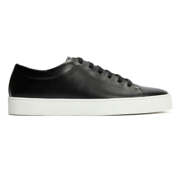 JAK Royal Leather Men's Black Trainers