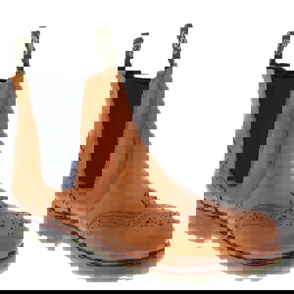 Frank James Boughton Leather Pull On Mens Chelsea Dealer Boots