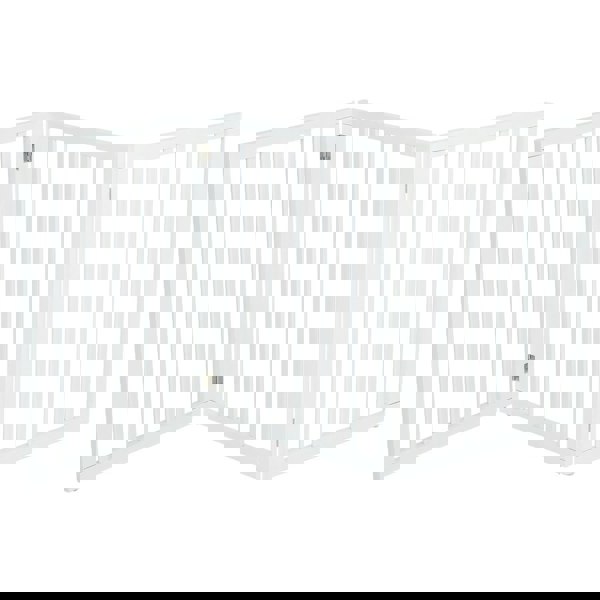 Folding Pet Gate Dog Fence Child Safety Indoor Durable Free Standing Wood Pet Gate Living and Home