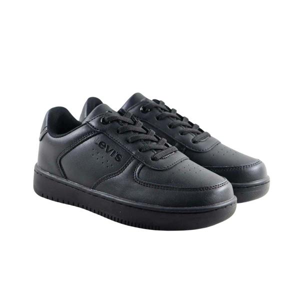 Levis Childrens/Kids Union Leather Trainers - Black - 