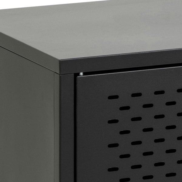 Furniture To Go Newcastle 3 Door Sideboard in Matt Black