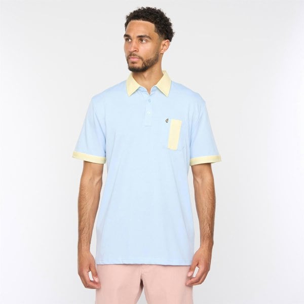 Gabicci G52X15 Mens Short Sleeve Plated Jersey Polo Shirt Gabicci Classic - SKY