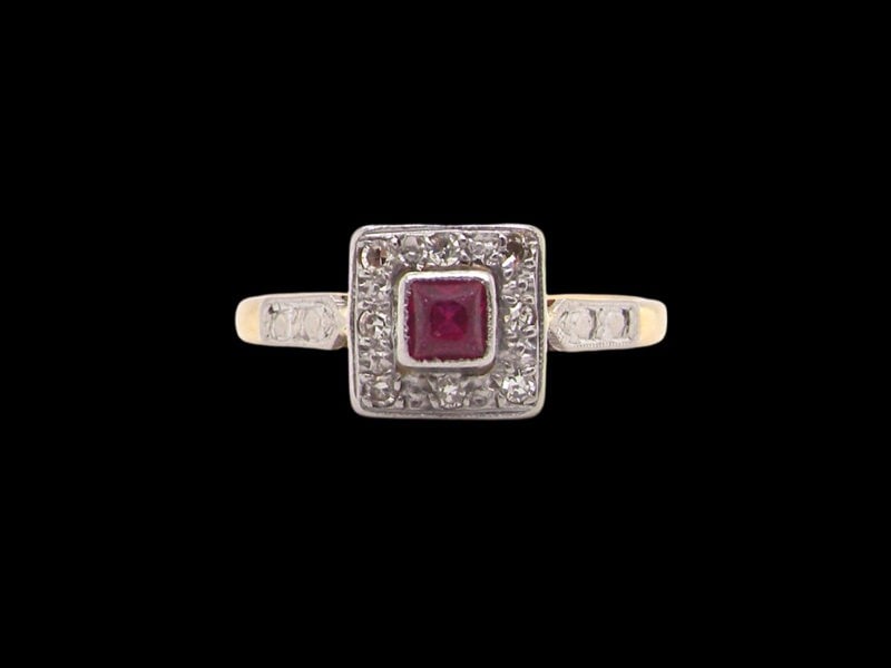 Vintage Tom A vintage Ruby and Diamond Ring