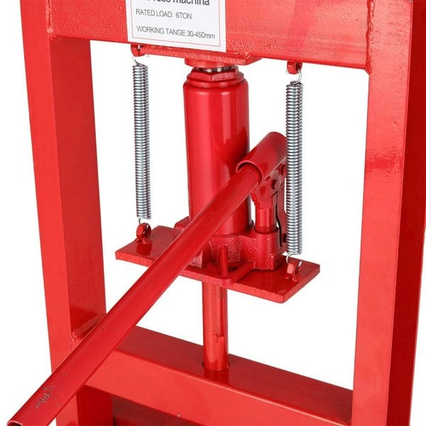 6 Ton Workshop Hydraulic Press Red H-Frame Tools DIY Tools Living and Home
