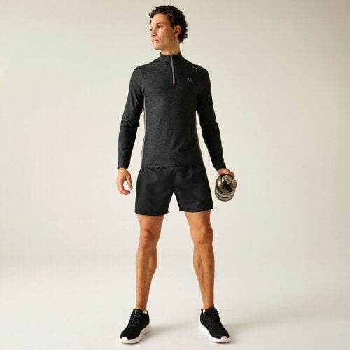 Dare 2B Mens Power Up III Jersey - Black Marl
