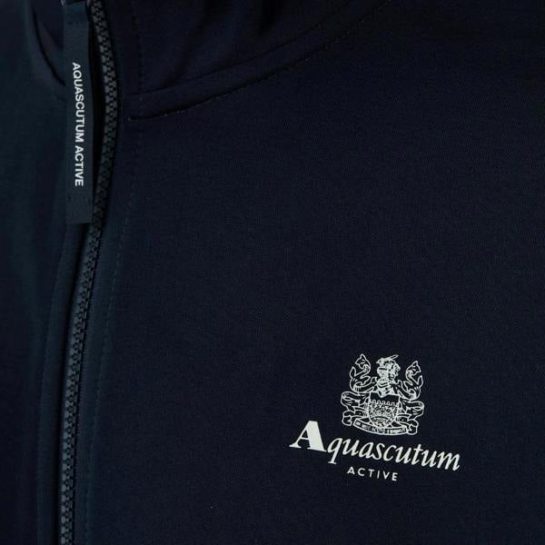 Aquascutum Active CREST TAPE TRACK TOP AA_B006_SW018 11 Navy Zip Sweater Mens S