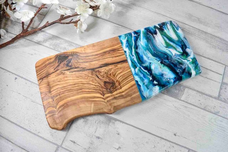 Rustic Olive Wood Cutting Board 30cm 