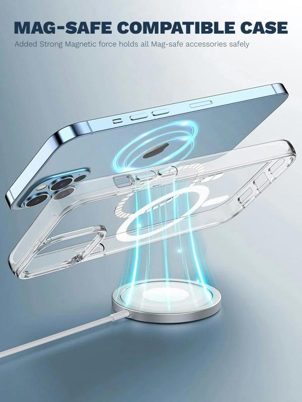 ULTRICS Magnetic Case for iPhone 13 Series, MagSafe Compatible Clear Shockproof Phone Cover