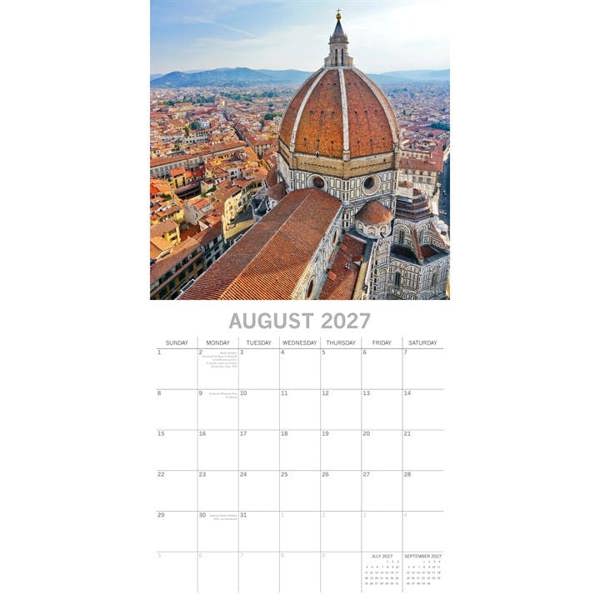 Cathedrals of the World Calendar 2027, Wall Calendars, Month To View, Travel, Gift