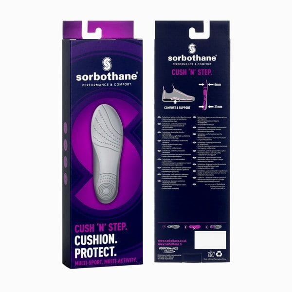 Sorbothane Cush N Step Insoles - Packaging