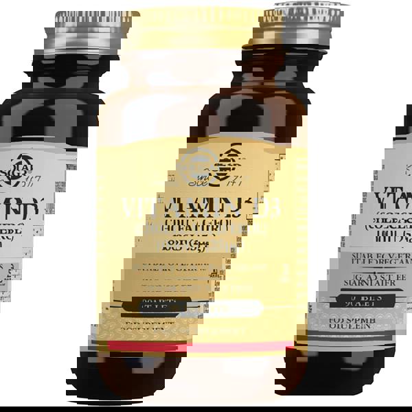 Solgar Vitamins Vitamin D3 (Cholecalciferol) 1000 IU (25 µg) Tablets x 90