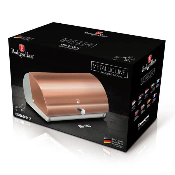 Berlinger Haus Bread Bin Berlinger Haus BH1914 Rose Gold Collection