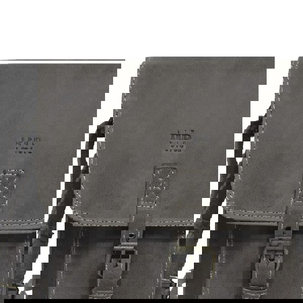 Real Hide Bags 'CAROLYN' Grey Distressed  Real Leather iPad Tablet Crossbody Bag