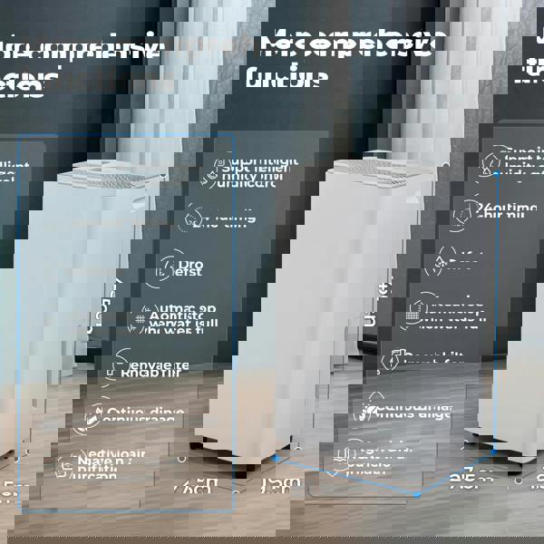 Spector 10L Large Dehumidifier Home Air Dryer for Mould Moisture Portable Quiet