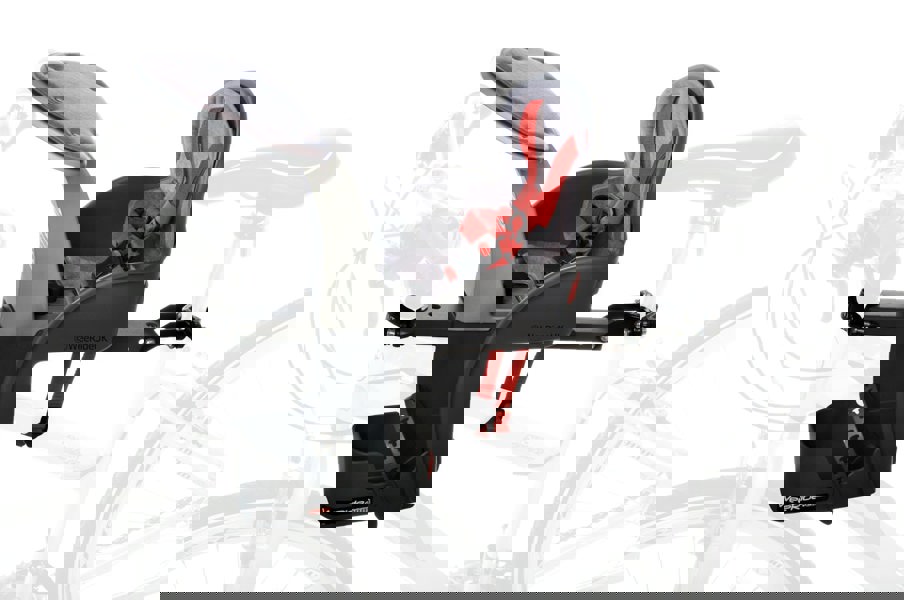 WeeRide Safe Front baby bike seat mounted on bike