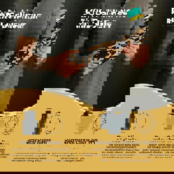 Traderight Cordless Car Polisher Buffer Mini Polishing Machine Dual Action 12V