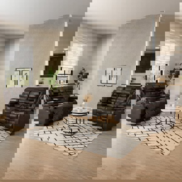 Furnishings For Less Venice Leather Reclining Sofa Suite 3 + 2 Seater