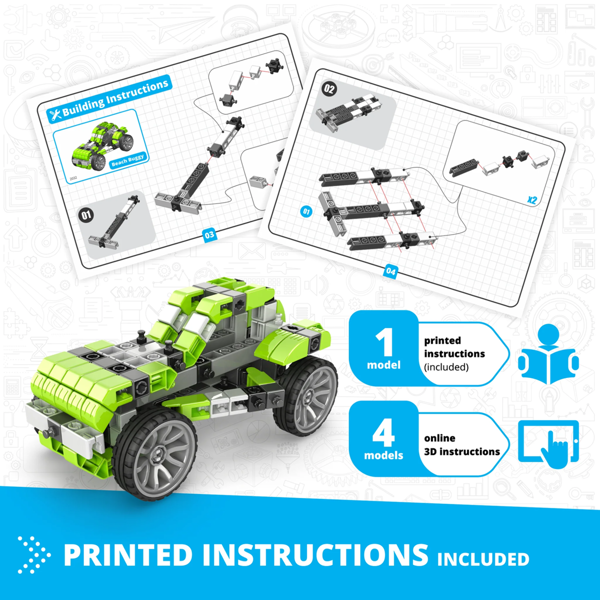 Engino Inventor Mechanics: Beach Buggy with 5 bonus models