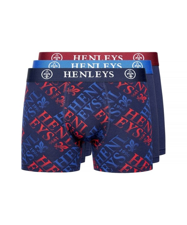 Henleys Rutlers Boxers 3pk Assorted