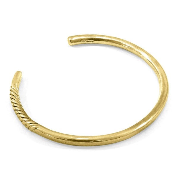 Anchor & Crew Byron Quarter Rope Wayfarer 9ct Yellow Gold Bangle