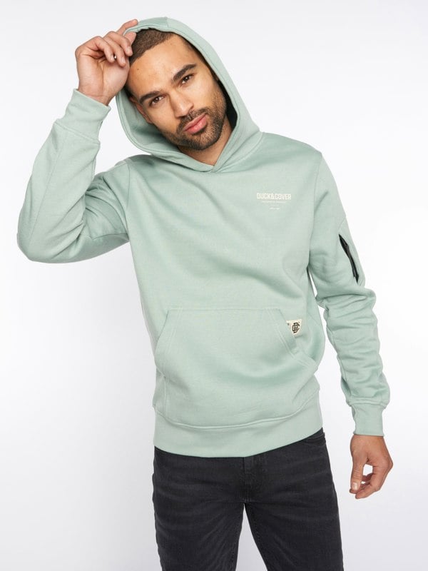 Duck and Cover Lewys Hoodie - Sage