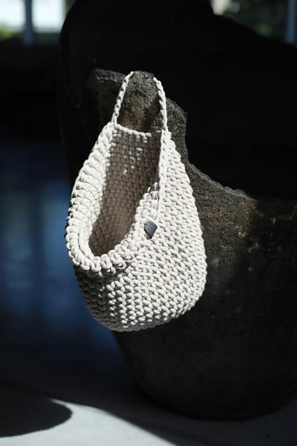 Zuri House Crochet hanging bags | OATMEAL