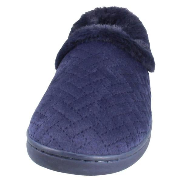 Clarks Ladies Clarks Wide Fitting Woven Quilted Slippers Twyla Star