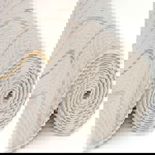 Living Room rug, gold-cream colours, geometric, practicality in mind, the rug is anti-allergic.