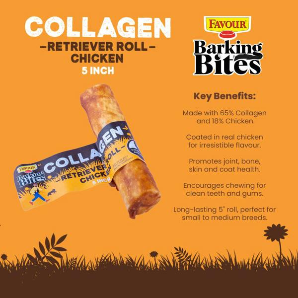 Favour Collagen Chicken 5" Retriever Rolls 55g