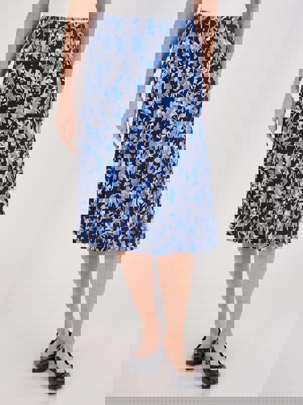 TIGI Floral Jersey Skirt - Short