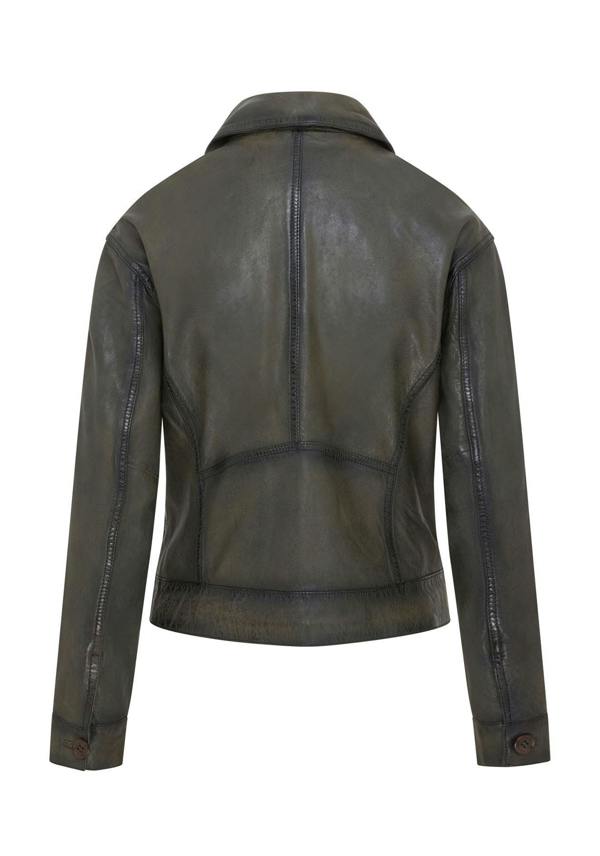 Infinity Leather Womens Retro Biker Leather Jacket - Kopervik