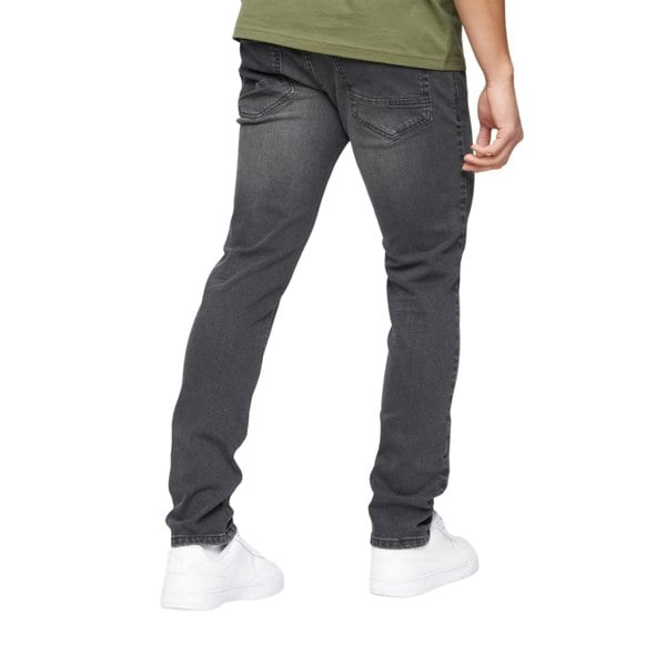 Crosshatch Mens Buraca Slim Jeans - Charcoal Wash