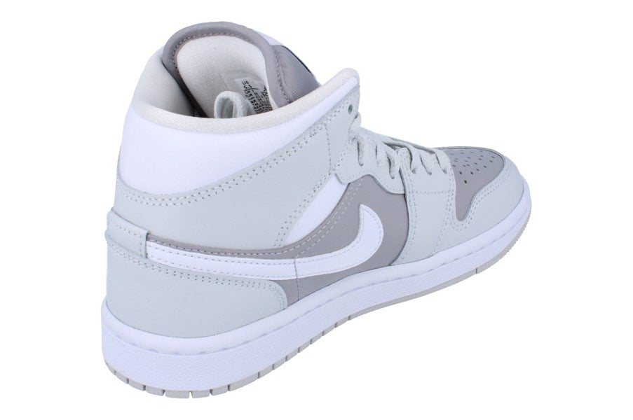 Nike Womens Air Jordan 1 Mid Trainers Bq6472  008 - Photon Dust White 008 - Photo 2