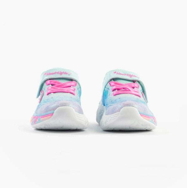 Skechers S-LIGHTS: ETERNAL HEART LIGHTS Girls Trainers Light Blue/Multi