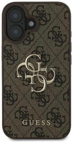 Guess 4G Big Logo Case for iPhone 16 6.1" Brown - GUHCP16S4GMGBR