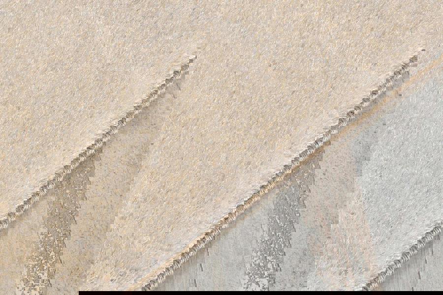 Smart Living Polyester Shaggy Rug - Light Beige