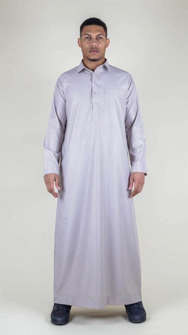 Infinity Leather Mens Thobe Jubba Saudi Ramadan Eid Islamic Kaftan Kaudara Arabic Jubbah