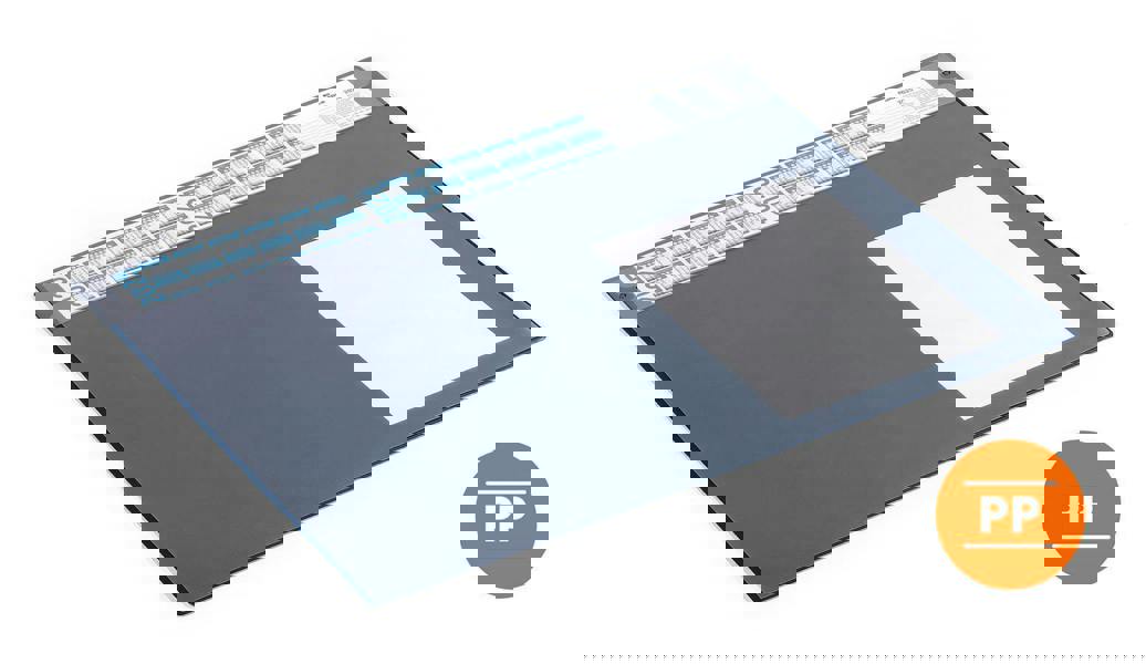 Durable Calendar Desk Mat Clear Overlay Notes Protector Pad | 65x48 cm | Blue