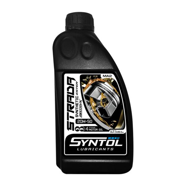 Syntol Strada 20W-50 Fully Synthetic 4T Motorcycle Engine Oil Jaso MA/MA2