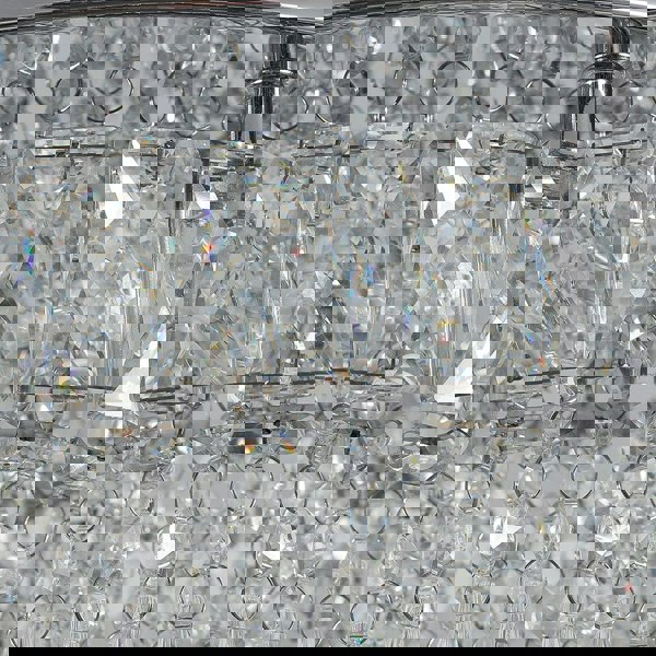 Elegant Crystal Round Ceiling Light Living and Home 