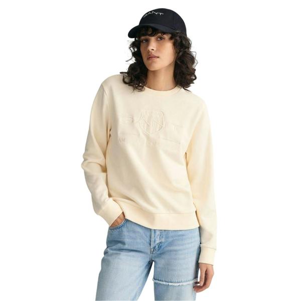 Gant Womens/Ladies Archive Shield Logo Cotton Blend Sweatshirt - Linen - 