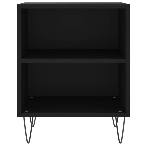 Berkfield Bedside Cabinets 2 pcs Black 40x30x50 cm Engineered Wood