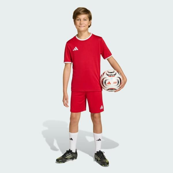Adidas Entrada 26 Junior Shorts Red JZ6528