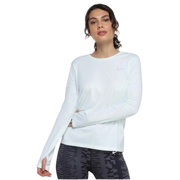 NIKE AJ8128 100 WHITE L/S TEE WOMENS M