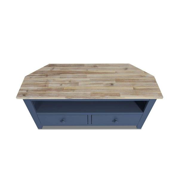 Statement Furniture Florence Wooden Corner TV Unit With 2 Drawers and Shelf